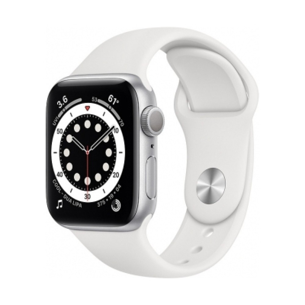 Apple Watch Series 6 Gümüş Alüminyum Kasa With White Sand Sport Band | Kiyaslama.net