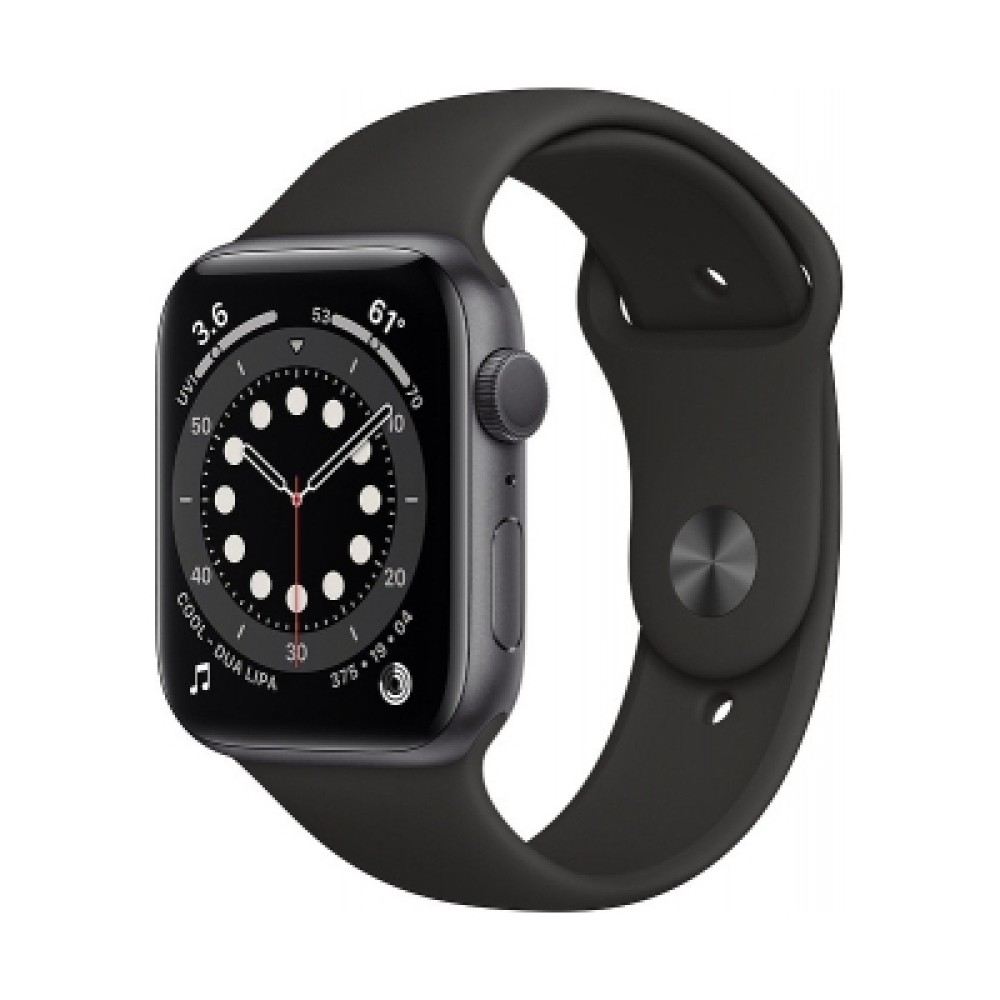 Apple Watch Series 6Space Grey Alüminyum Kasa with Black Sport Band | Kiyaslama.net