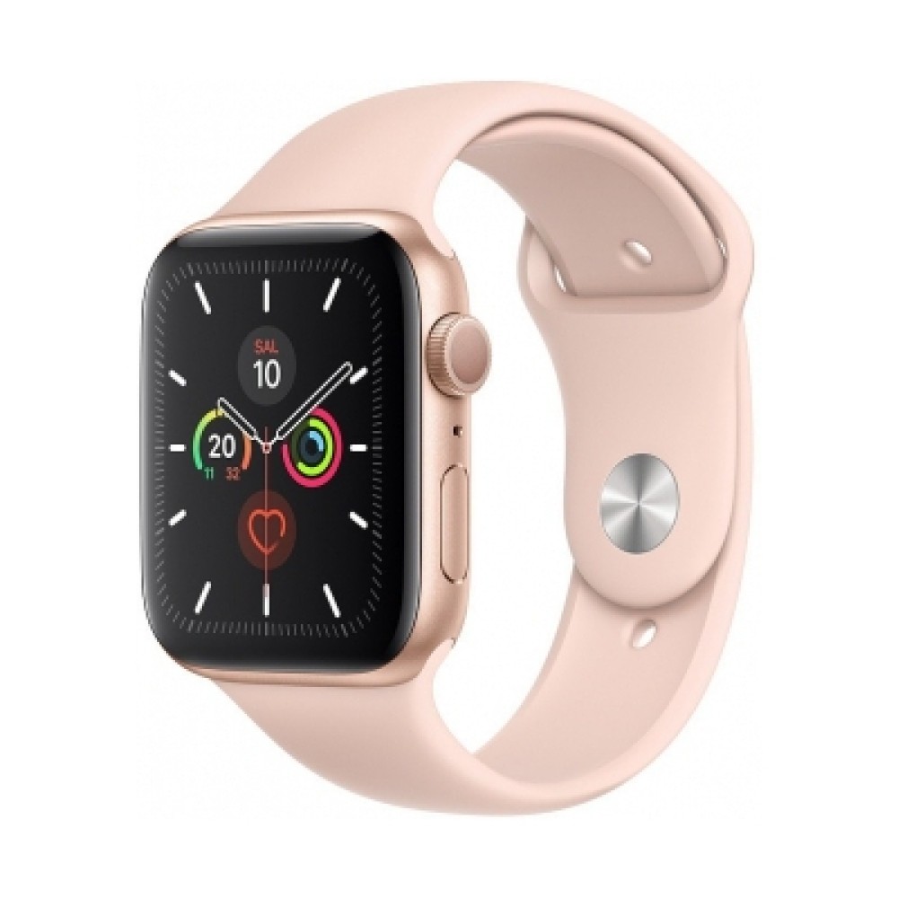 Apple Watch Series 5 Altın Alüminyum Kasa with Pink Sport Band | Kiyaslama.net