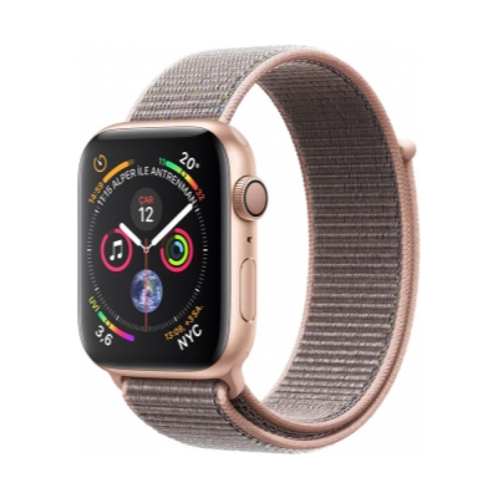 Apple Watch Series 4 Altın Alüminyum Kasa with Pink Sand Sport Loop | Kiyaslama.net