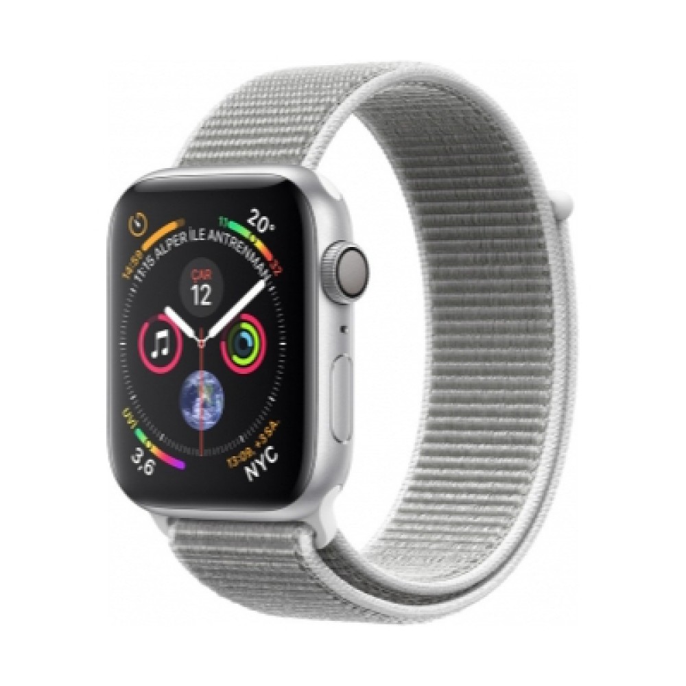 Apple Watch Series 4 Gümüş Alüminyum Kasa with Seashell Sport Loop | Kiyaslama.net