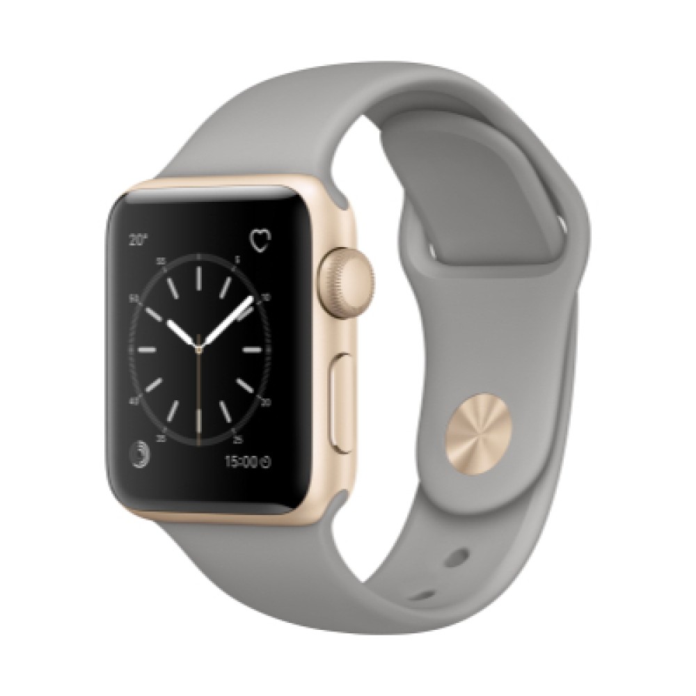 Apple Watch Series 2 Altın Alüminyum Kasa With Concrete Grey Sport Band | Kiyaslama.net