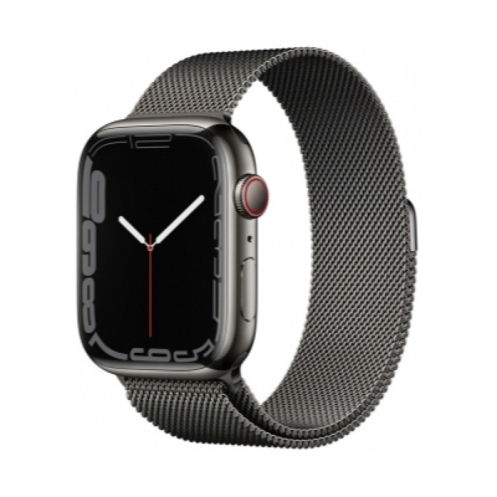 Apple Watch Series 7 Cellular 45mm Grafit Paslanmaz Çelik Case and Grafit Milano Loop | Kiyaslama.net