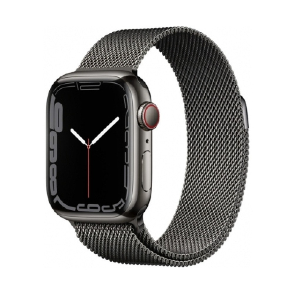 Apple Watch Series 7 Cellular 41mm Grafit Paslanmaz Çelik Case and Grafit Milano Loop | Kiyaslama.net