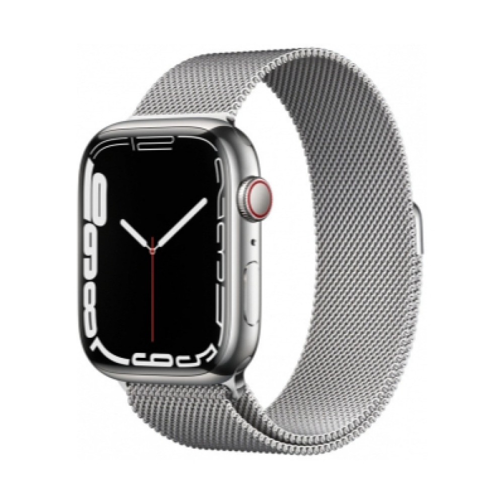 Apple Watch Series 7 Cellular 45mm  Gümüş Paslanmaz Çelik Case and  Gümüş Milano Loop | Kiyaslama.net