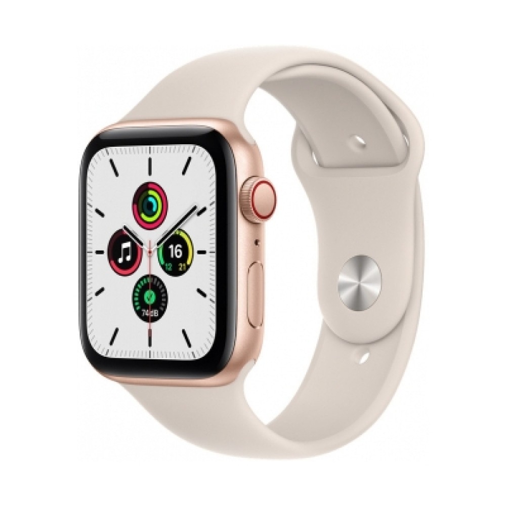 Apple Watch SE Cellular Altın Alüminyum Kasa with Starlight Sport Band | Kiyaslama.net