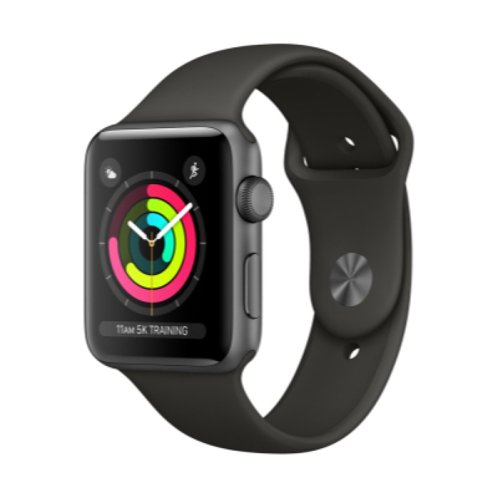 Apple Watch Series 3 GPSSpace Grey Alüminyum Kasa with Grey Sport Band | Kiyaslama.net