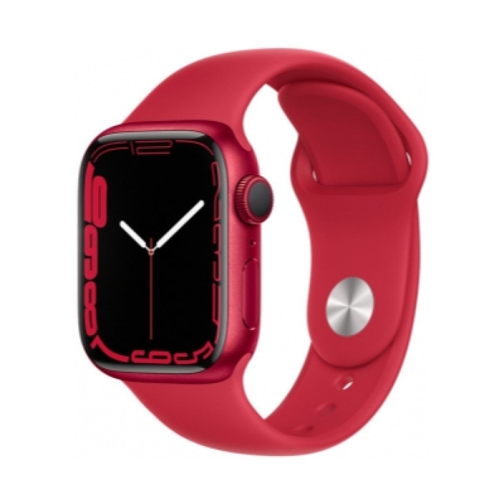 Apple Watch Series 7 41mm RED Alüminyum Kasa with Red Sport Band | Kiyaslama.net